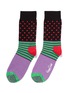 Main View - Click To Enlarge - HAPPY SOCKS - Stripes and dots socks