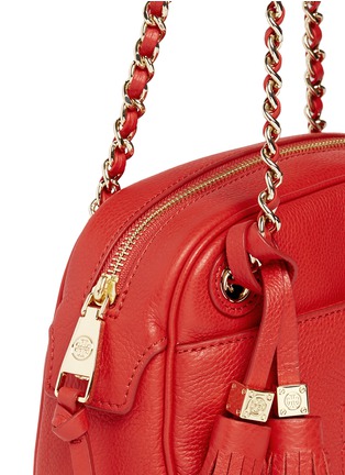 Detail View - Click To Enlarge - TORY BURCH - 'Thea' chain leather crossbody bag
