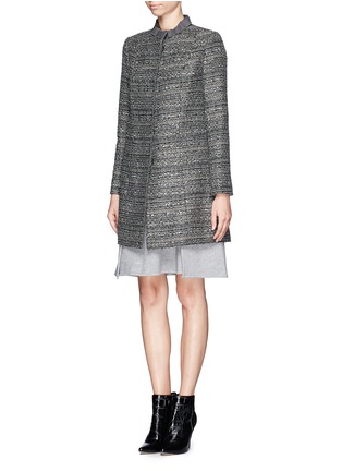 Front View - Click To Enlarge - TORY BURCH - 'Bettina' tweed coat