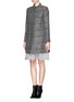 Front View - Click To Enlarge - TORY BURCH - 'Bettina' tweed coat