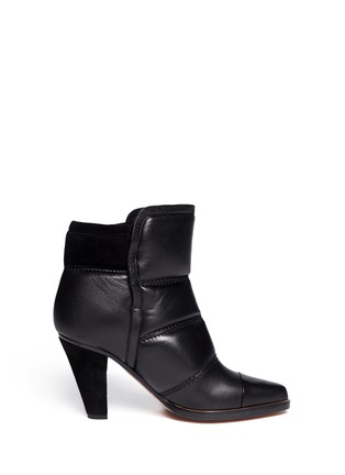 Main View - Click To Enlarge - CHLOÉ - Padded leather ankle boots