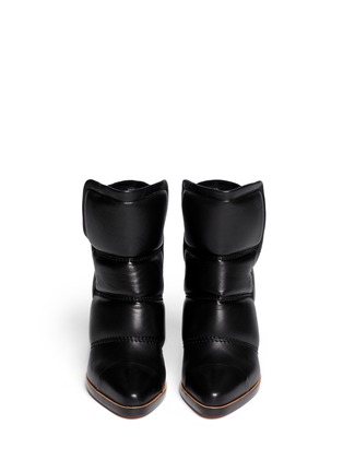 Figure View - Click To Enlarge - CHLOÉ - Padded leather ankle boots