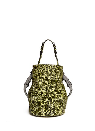 Back View - Click To Enlarge - ALEXANDER WANG - 'Diego' brush leather bucket bag