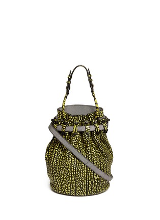 Main View - Click To Enlarge - ALEXANDER WANG - 'Diego' brush leather bucket bag