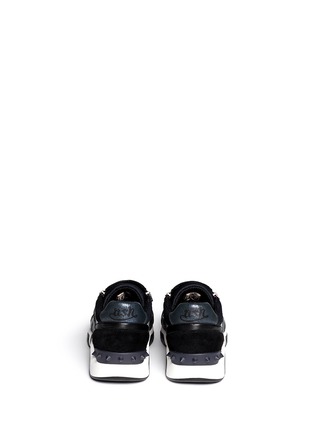 Back View - Click To Enlarge - ASH - 'Heroe' mixed material sneakers