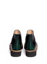 Back View - Click To Enlarge - FABIO RUSCONI - 'Abrasivato' brogue leather Chelsea boots 