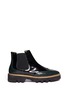 Main View - Click To Enlarge - FABIO RUSCONI - 'Abrasivato' brogue leather Chelsea boots 