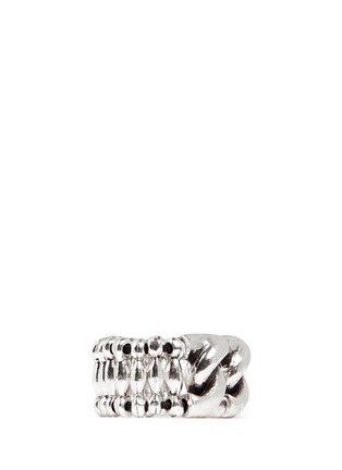 Detail View - Click To Enlarge - PHILIPPE AUDIBERT - 'Forcat' cable chain bead ring