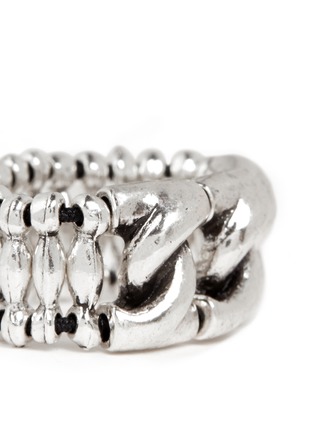 Detail View - Click To Enlarge - PHILIPPE AUDIBERT - 'Forcat' cable chain bead ring