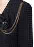 Detail View - Click To Enlarge - LANVIN - Floral chain ornament silk tweed jacket