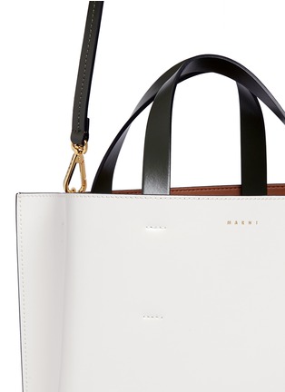  - MARNI - 'Museo' leather shopper tote with removable drawstring bag