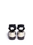 Back View - Click To Enlarge - MARNI - Leather ballerina sneakers