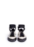 Front View - Click To Enlarge - MARNI - Leather ballerina sneakers