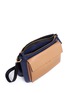 Detail View - Click To Enlarge - MARNI - 'Bandoleer' detachable pouch colourblock leather shoulder bag
