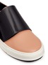 Detail View - Click To Enlarge - MARNI - Colourblock band leather sneakers