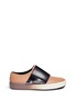 Main View - Click To Enlarge - MARNI - Colourblock band leather sneakers