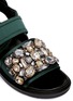 Detail View - Click To Enlarge - MARNI - 'Fussbett' jewelled satin sandals