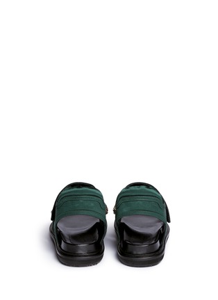 Back View - Click To Enlarge - MARNI - 'Fussbett' jewelled satin sandals