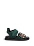 Main View - Click To Enlarge - MARNI - 'Fussbett' jewelled satin sandals