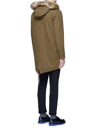 Back View - Click To Enlarge - TOPMAN - Fleece lined parka