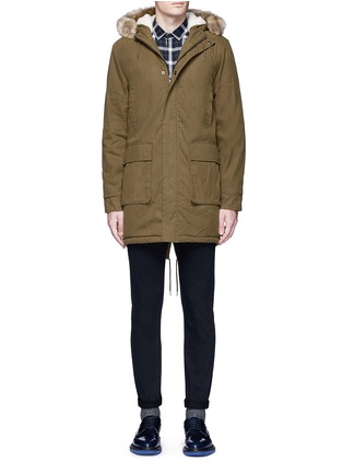 Main View - Click To Enlarge - TOPMAN - Fleece lined parka