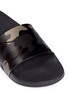 Detail View - Click To Enlarge - VALENTINO GARAVANI - Camouflage print rubber slide sandals