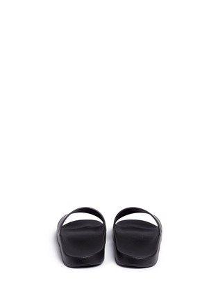 Back View - Click To Enlarge - VALENTINO GARAVANI - Camouflage print rubber slide sandals