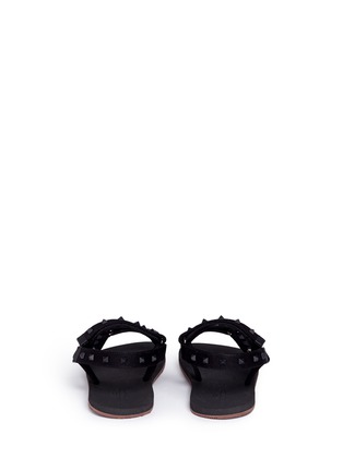 Back View - Click To Enlarge - VALENTINO GARAVANI - 'Rockstud' webbing strap sandals