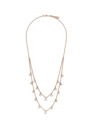 Main View - Click To Enlarge - VALENTINO GARAVANI - 'Rockstud' glass crystal tiered necklace