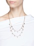 Figure View - Click To Enlarge - VALENTINO GARAVANI - 'Rockstud' glass crystal tiered necklace
