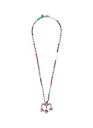 Main View - Click To Enlarge - VALENTINO GARAVANI - 'Santeria' pendant beaded chain necklace