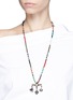Figure View - Click To Enlarge - VALENTINO GARAVANI - 'Santeria' pendant beaded chain necklace