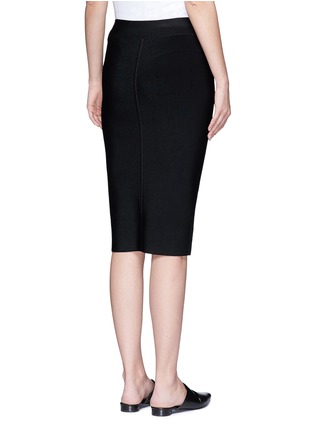 Back View - Click To Enlarge - T BY ALEXANDER WANG - Slit front rib knit pencil skirt