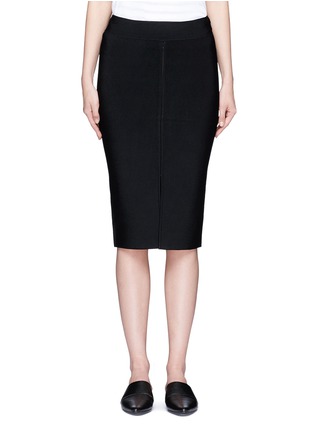 Main View - Click To Enlarge - T BY ALEXANDER WANG - Slit front rib knit pencil skirt