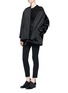 Figure View - Click To Enlarge - T BY ALEXANDER WANG - High waist crepe pants