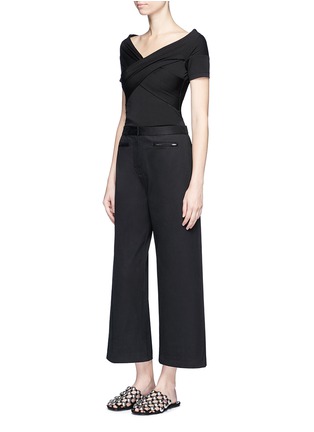 Figure View - Click To Enlarge - T BY ALEXANDER WANG - Cotton twill culottes