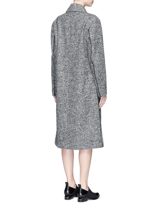Back View - Click To Enlarge - T BY ALEXANDER WANG - Belted wool blend bouclé coat