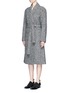 Front View - Click To Enlarge - T BY ALEXANDER WANG - Belted wool blend bouclé coat