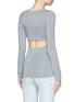 Back View - Click To Enlarge - T BY ALEXANDER WANG - Cutout back modal jersey long sleeve top