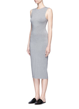 Front View - Click To Enlarge - T BY ALEXANDER WANG - Cutout back modal jersey dress