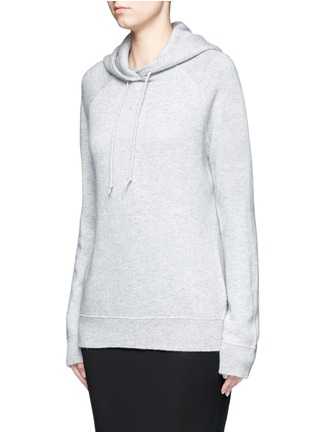 Front View - Click To Enlarge - T BY ALEXANDER WANG - Raglan sleeve wool-cashmere hoodie