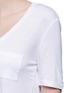 Detail View - Click To Enlarge - T BY ALEXANDER WANG - Patch pocket scoop neck T-shirt