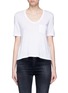 Main View - Click To Enlarge - T BY ALEXANDER WANG - Patch pocket scoop neck T-shirt