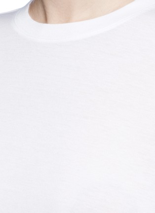 Detail View - Click To Enlarge - T BY ALEXANDER WANG - Logo embroidered long sleeve cotton T-shirt