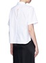 Back View - Click To Enlarge - T BY ALEXANDER WANG - Back slit boxy cotton poplin shirt
