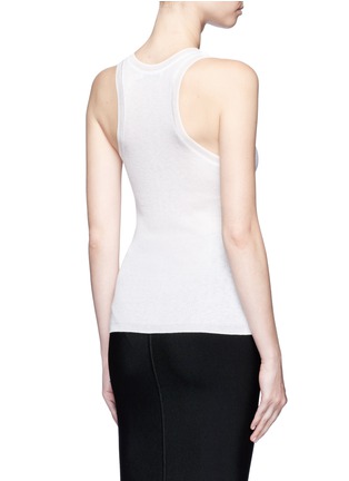 Back View - Click To Enlarge - T BY ALEXANDER WANG - Scoop neck rib knit tank top