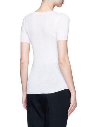 Back View - Click To Enlarge - T BY ALEXANDER WANG - Scoop neck rib knit top