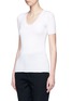 Front View - Click To Enlarge - T BY ALEXANDER WANG - Scoop neck rib knit top