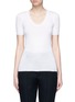 Main View - Click To Enlarge - T BY ALEXANDER WANG - Scoop neck rib knit top