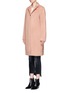 Front View - Click To Enlarge - T BY ALEXANDER WANG - Felted wool long car coat